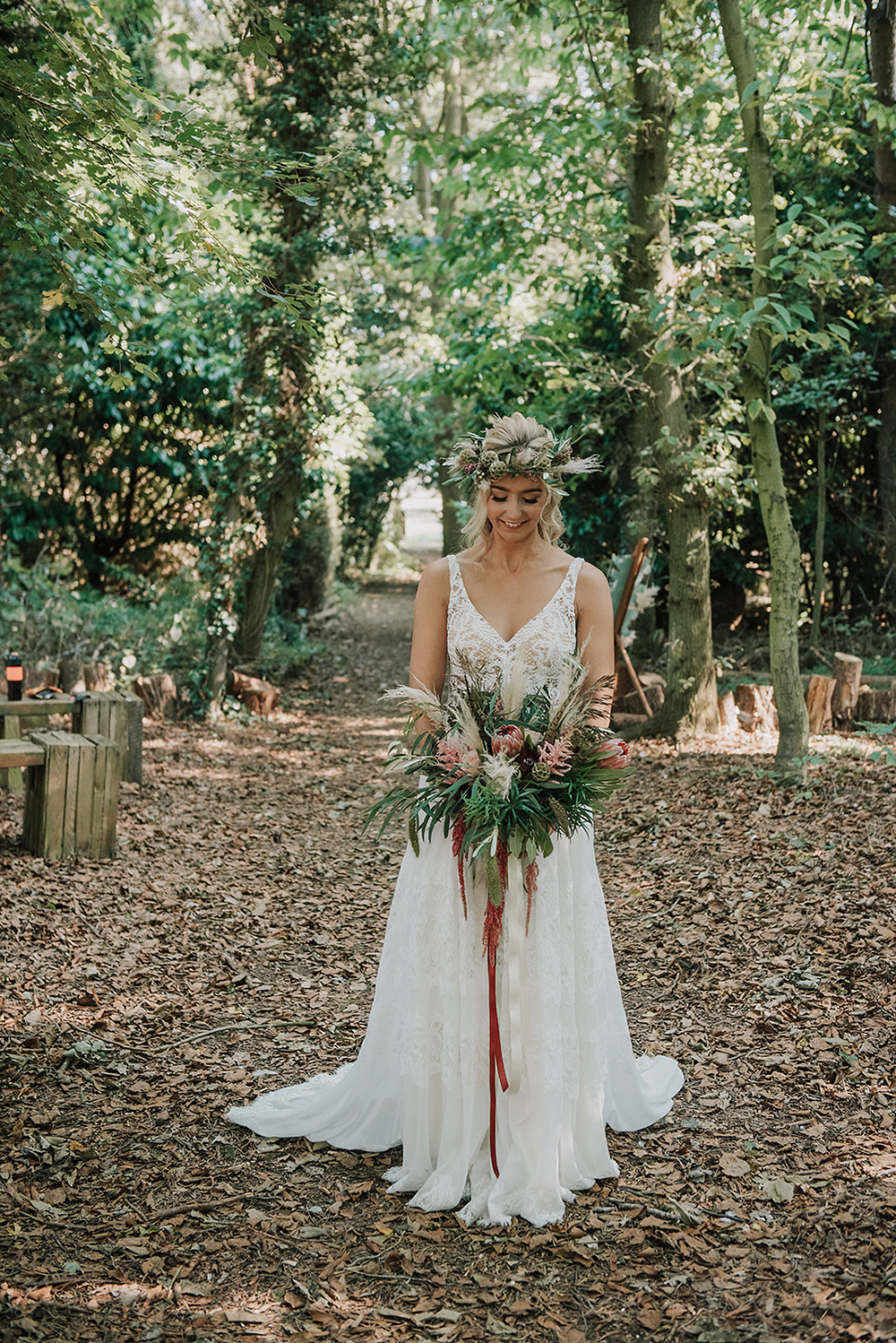 Relaxed Boho Wedding With Hand Fasting Ceremony at All Manor of Events Suffolk