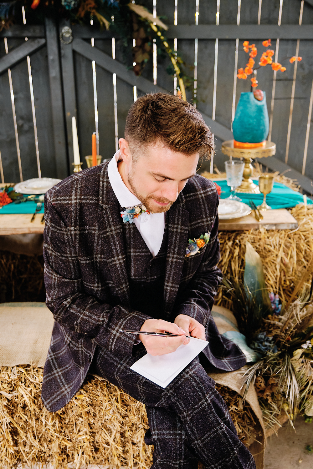 Bright and Bold Wedding With Country Vibes at The Barn at Drovers, Wales