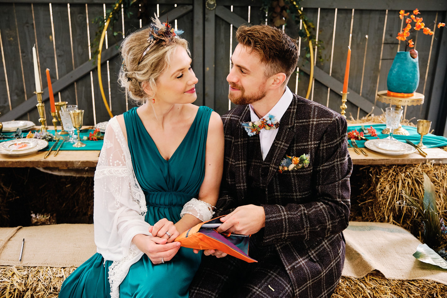 Bright and Bold Wedding With Country Vibes at The Barn at Drovers, Wales