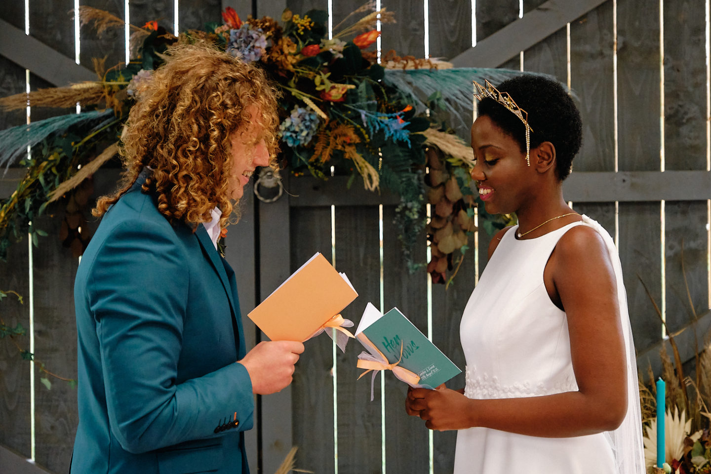 Bright and Bold Wedding With Country Vibes at The Barn at Drovers, Wales