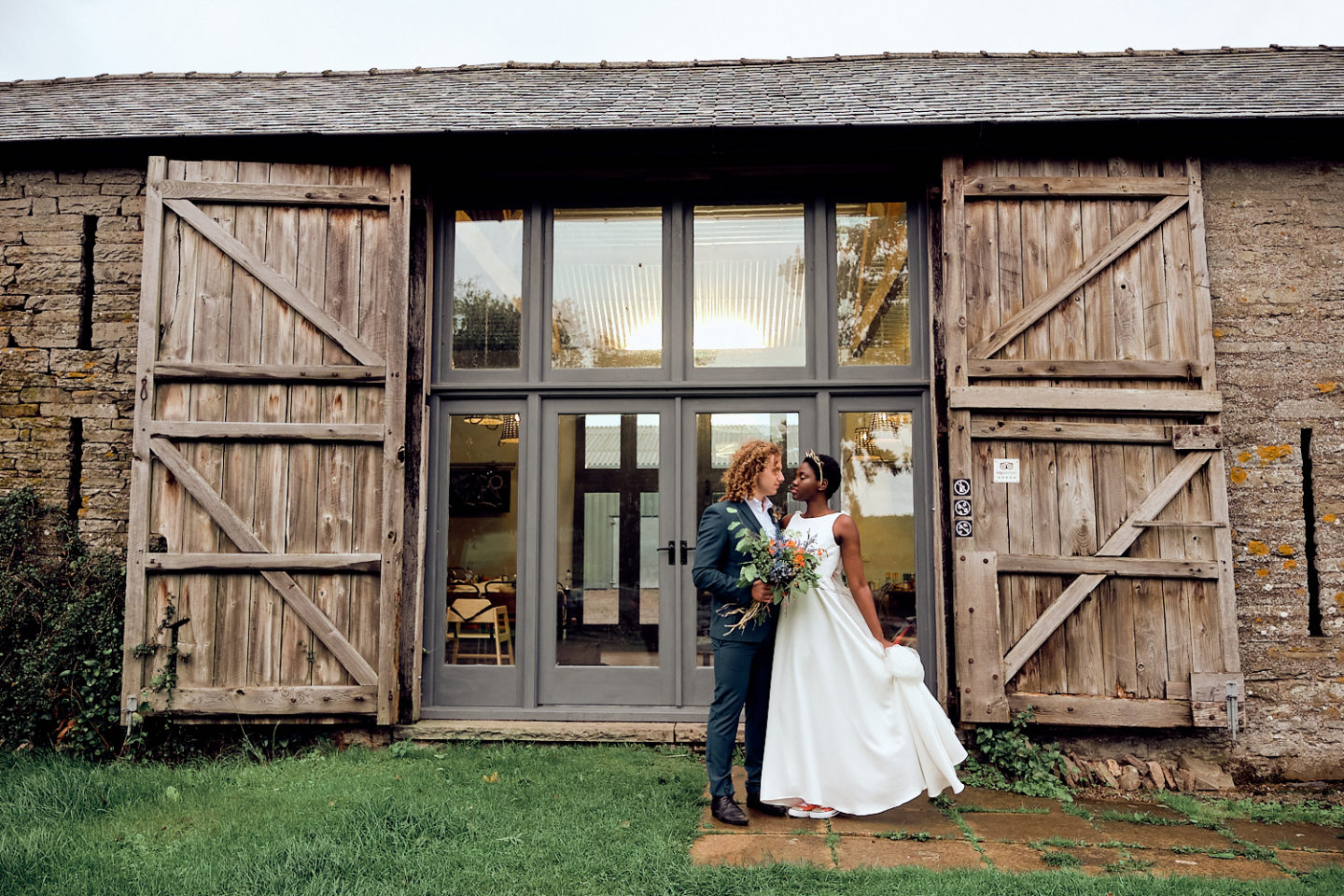 Bright and Bold Wedding With Country Vibes at The Barn at Drovers, Wales