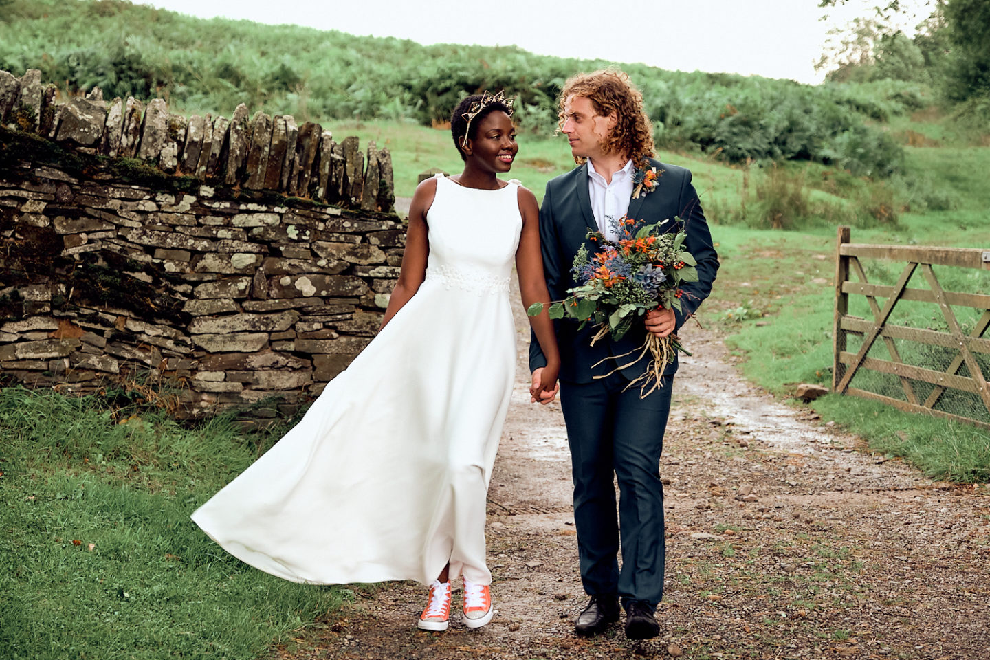 Bright and Bold Wedding With Country Vibes at The Barn at Drovers, Wales