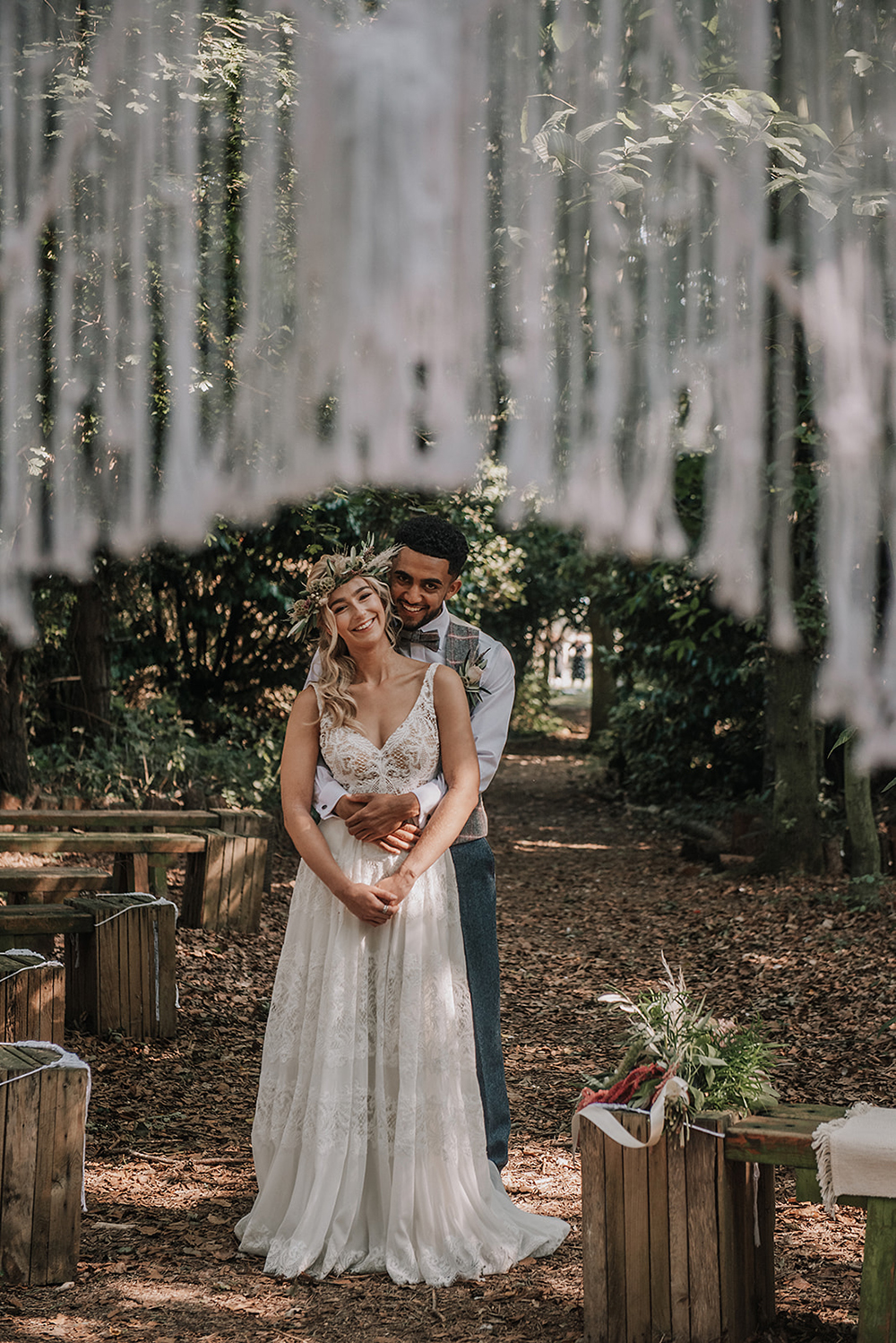 Relaxed Boho Wedding With Hand Fasting Ceremony at All Manor of Events Suffolk