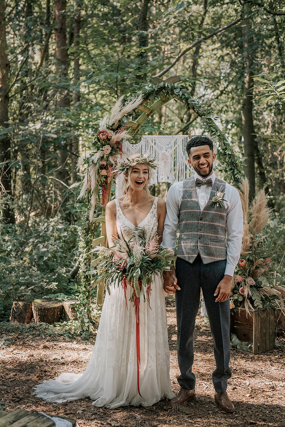 Relaxed Boho Wedding With Hand Fasting Ceremony at All Manor of Events Suffolk