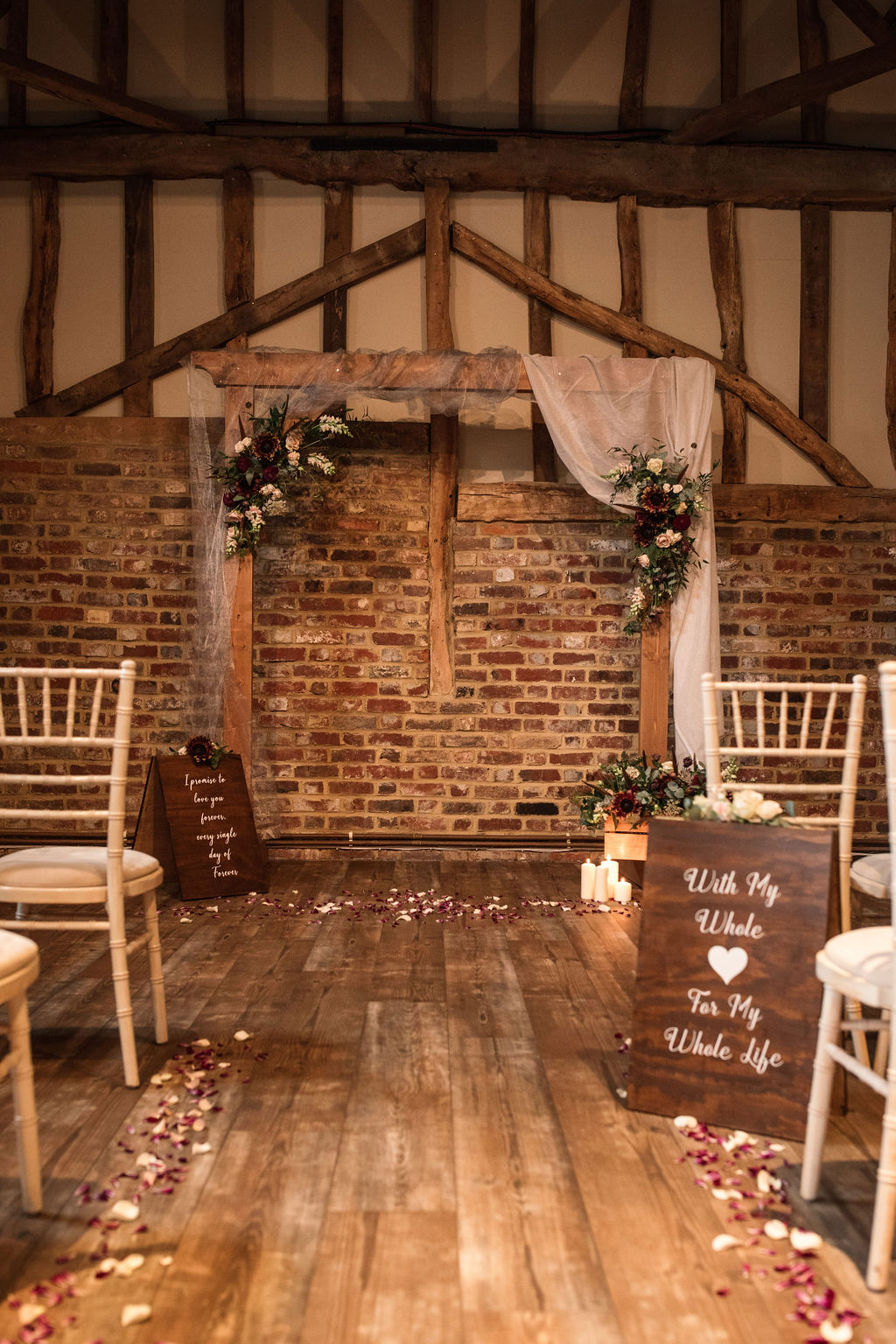 Rustic Boho Wedding with Coloured Wedding Dress at Bunkers Barn