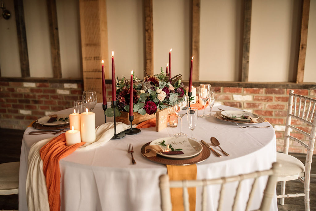 Rustic Boho Wedding with Coloured Wedding Dress at Bunkers Barn