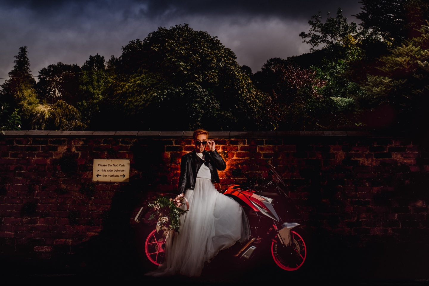 Pink and Black Rock Wedding Inspiration At Haarlem Mill Derbyshire