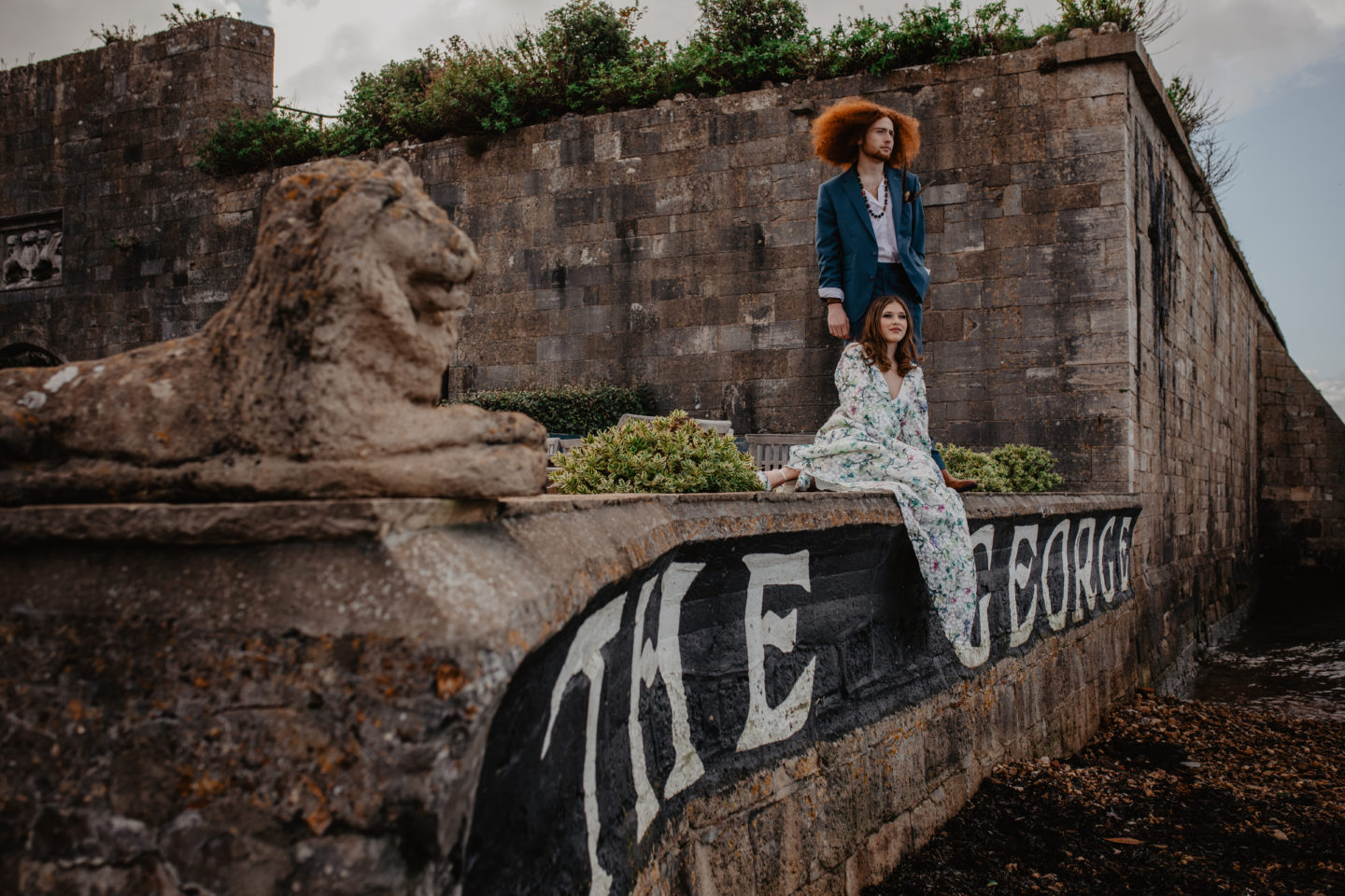 1970s Wedding With Decadent Details at The George Hotel, Isle of Wight