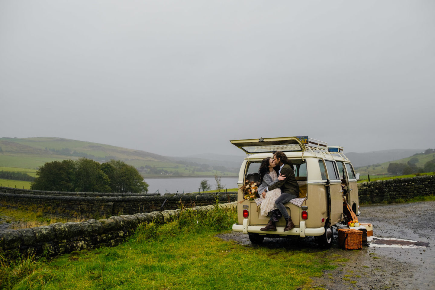 Romantic Intimate Elopement at Saddleworth Moor Yorkshire