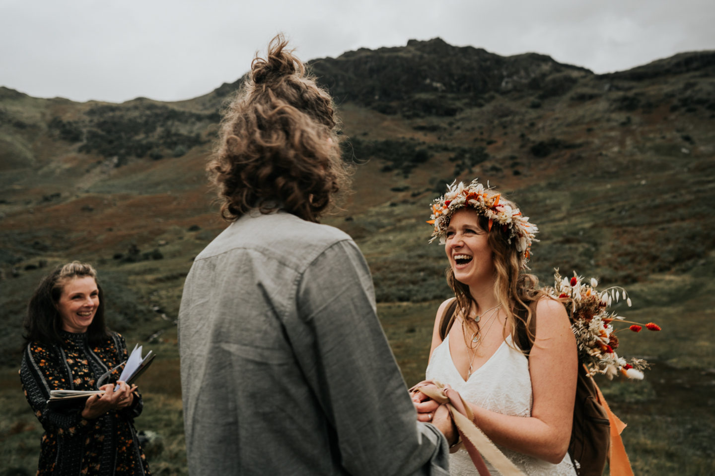 Intimate Lake District Wedding With A Vintage Campervan and Folklore Vibe