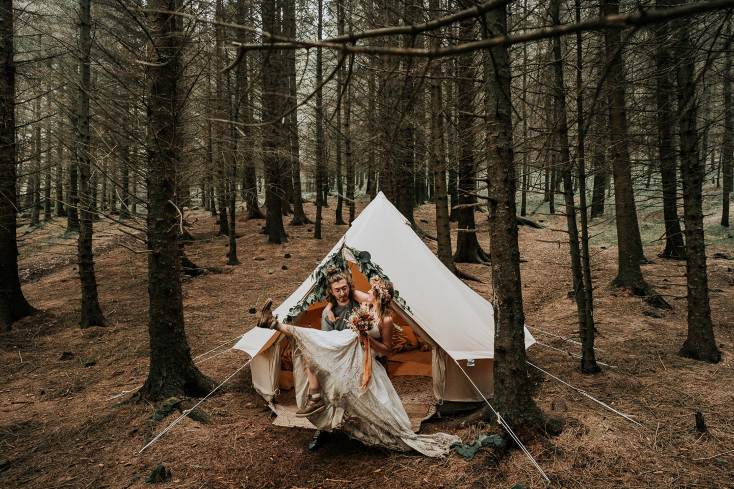 Intimate Lake District Wedding With A Vintage Campervan and Folklore Vibe