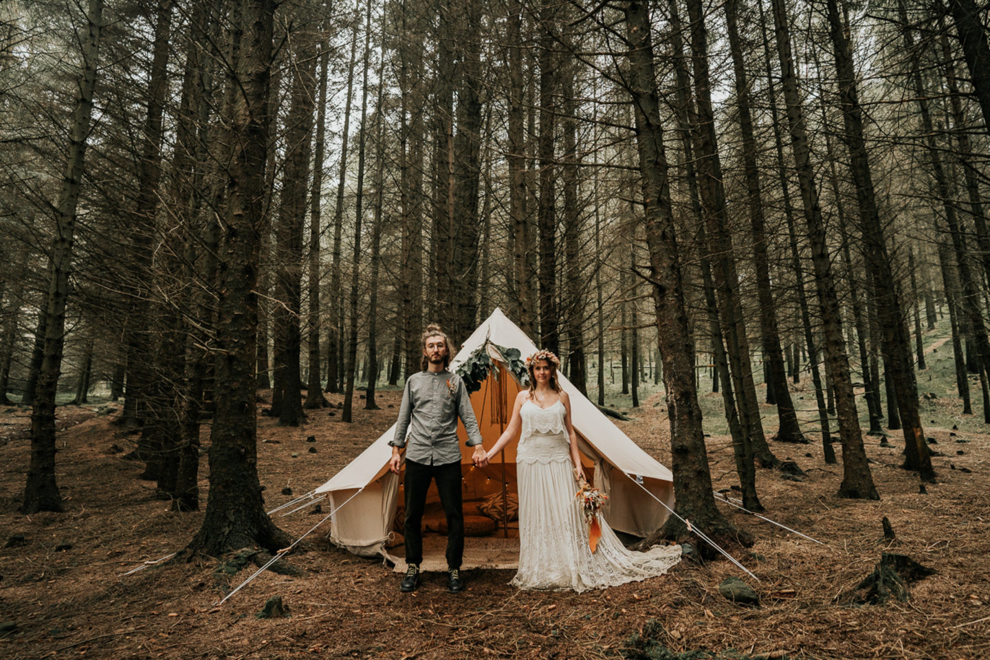 Intimate Lake District Wedding With A Vintage Campervan and Folklore Vibe