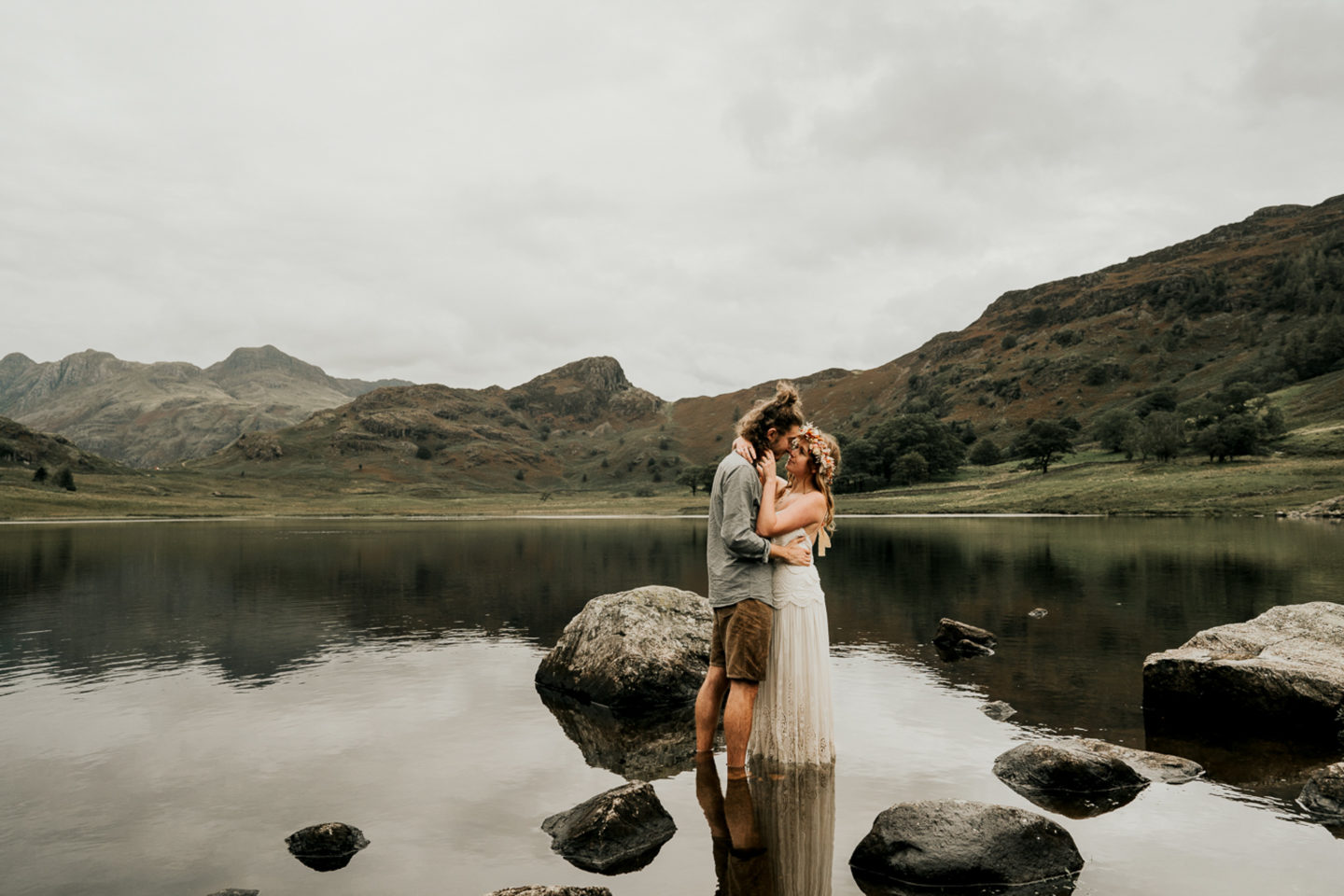 Intimate Lake District Wedding With A Vintage Campervan and Folklore Vibe