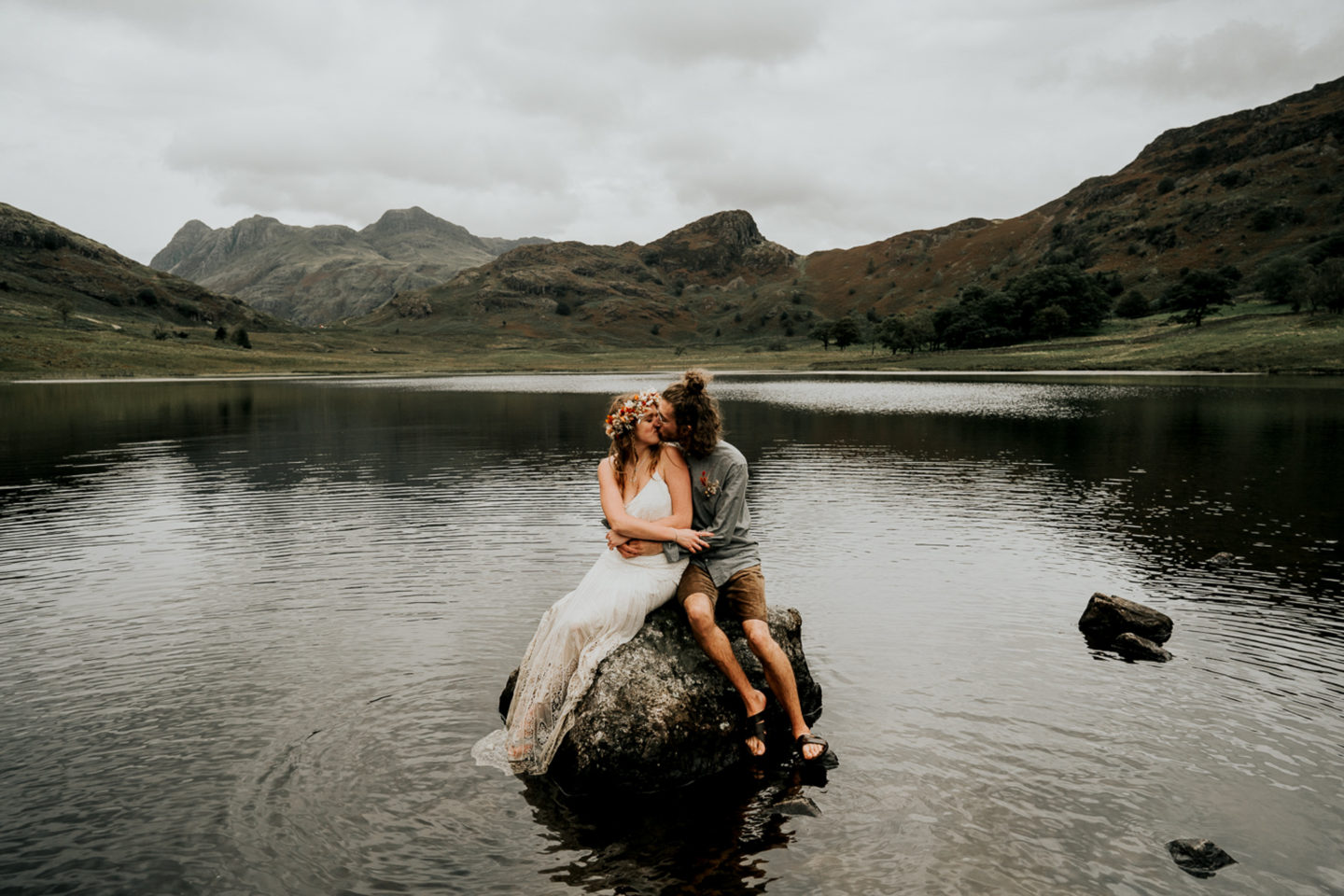 Intimate Lake District Wedding With A Vintage Campervan and Folklore Vibe