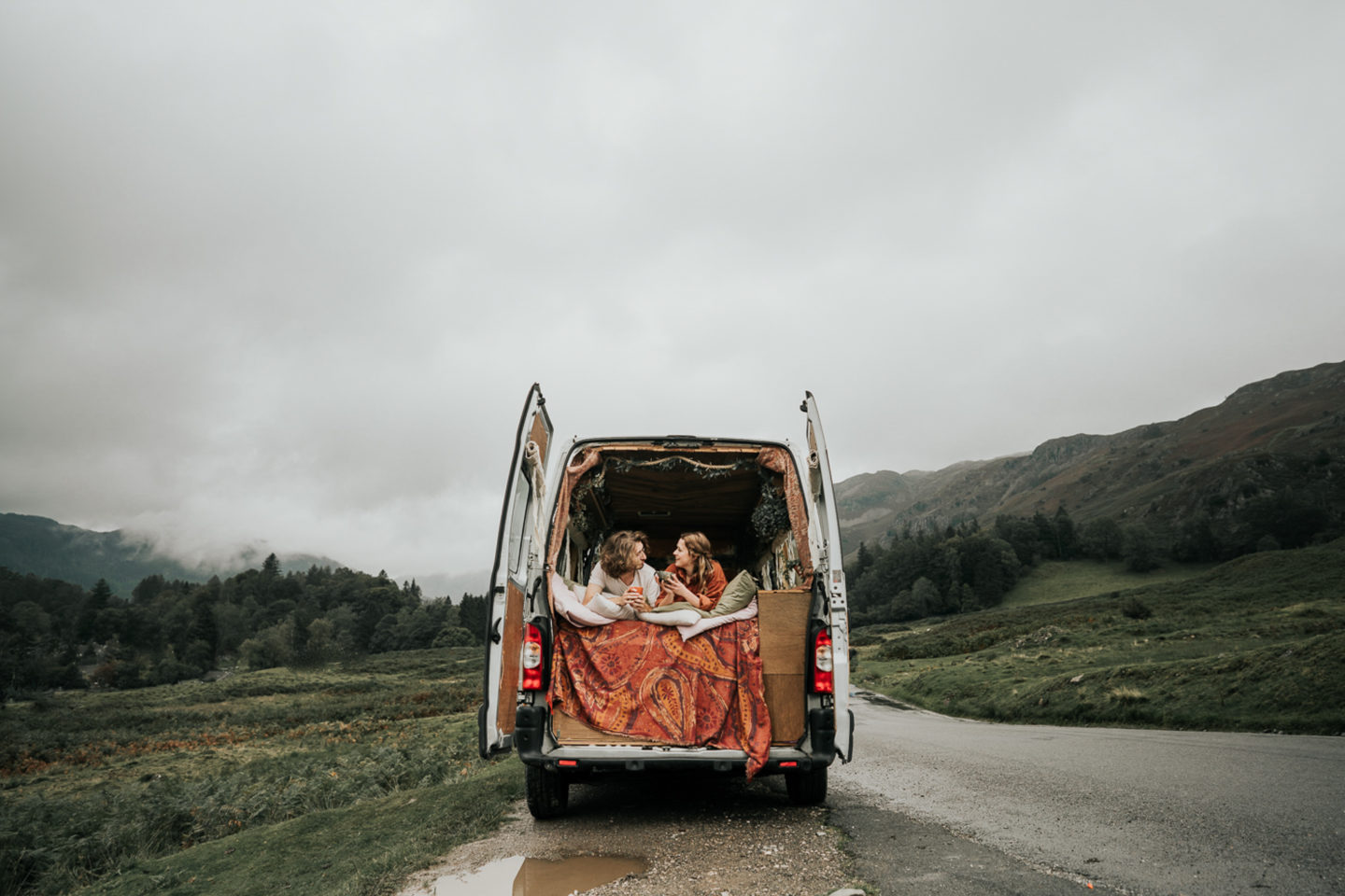 Intimate Lake District Wedding With A Vintage Campervan and Folklore Vibe