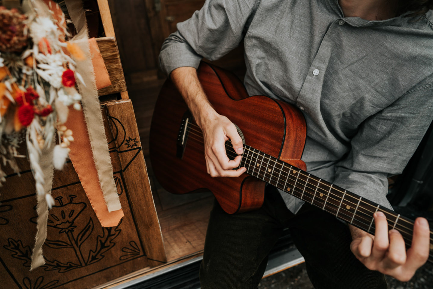 Intimate Lake District Wedding With A Vintage Campervan and Folklore Vibe