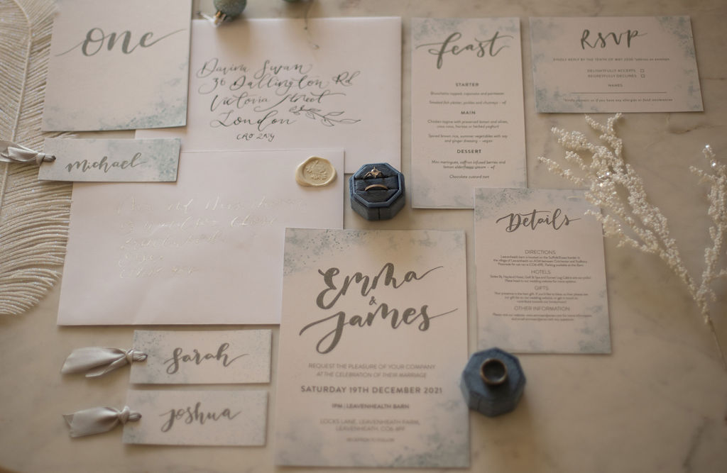 Grown Up Glam Frozen Winter Wedding Inspiration At Pelham House, East Sussex