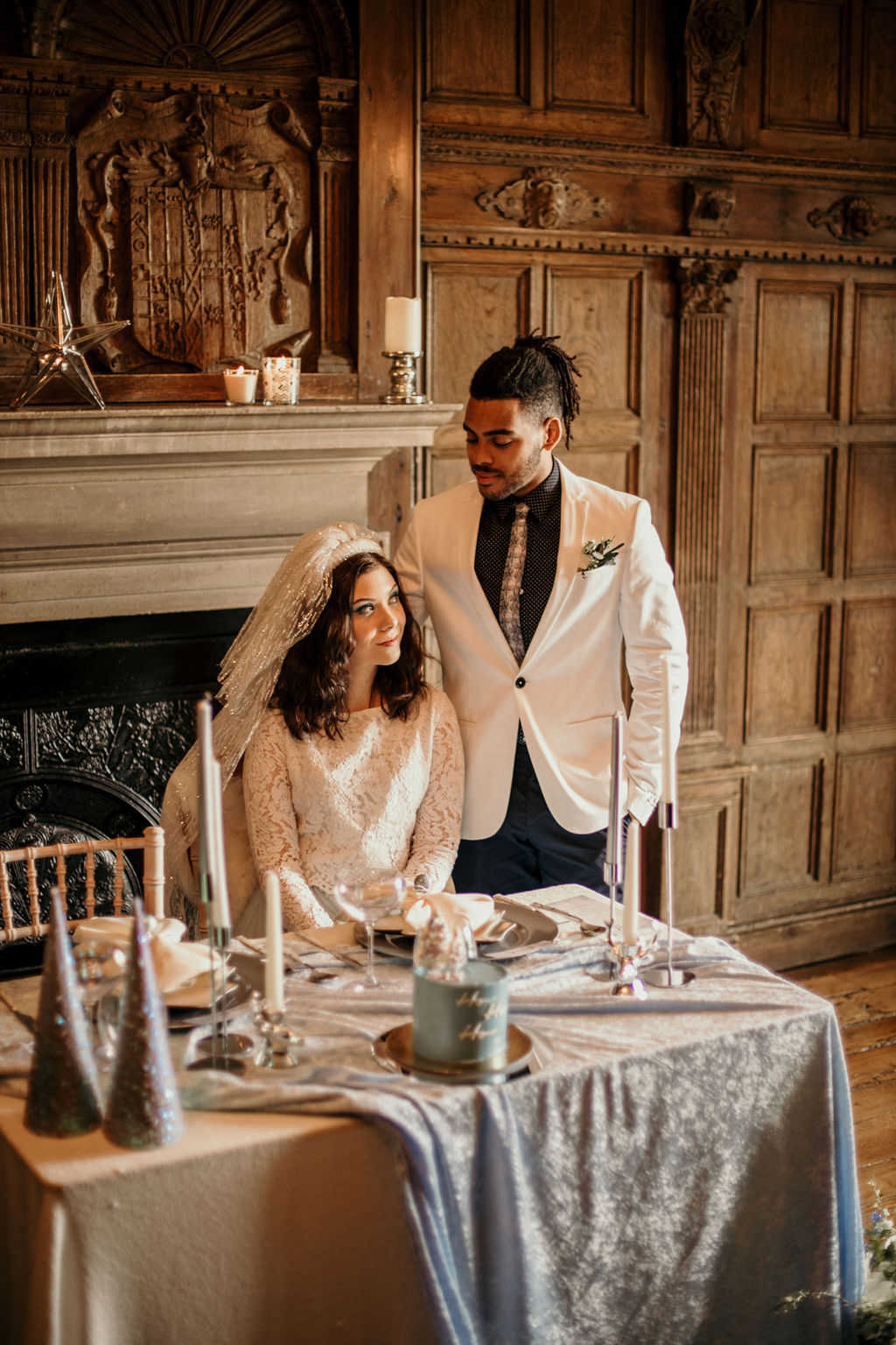 Grown Up Glam Frozen Winter Wedding Inspiration At Pelham House, East Sussex