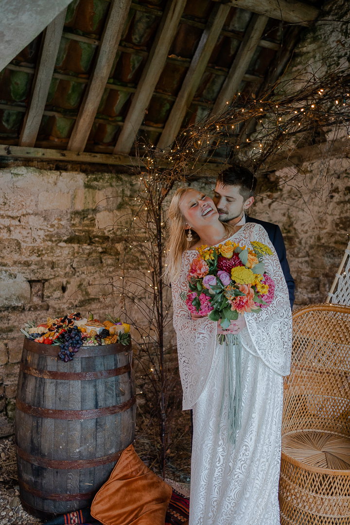 Colour Pop Wedding With Vintage Touches at Wick Farm Bath, Somerset