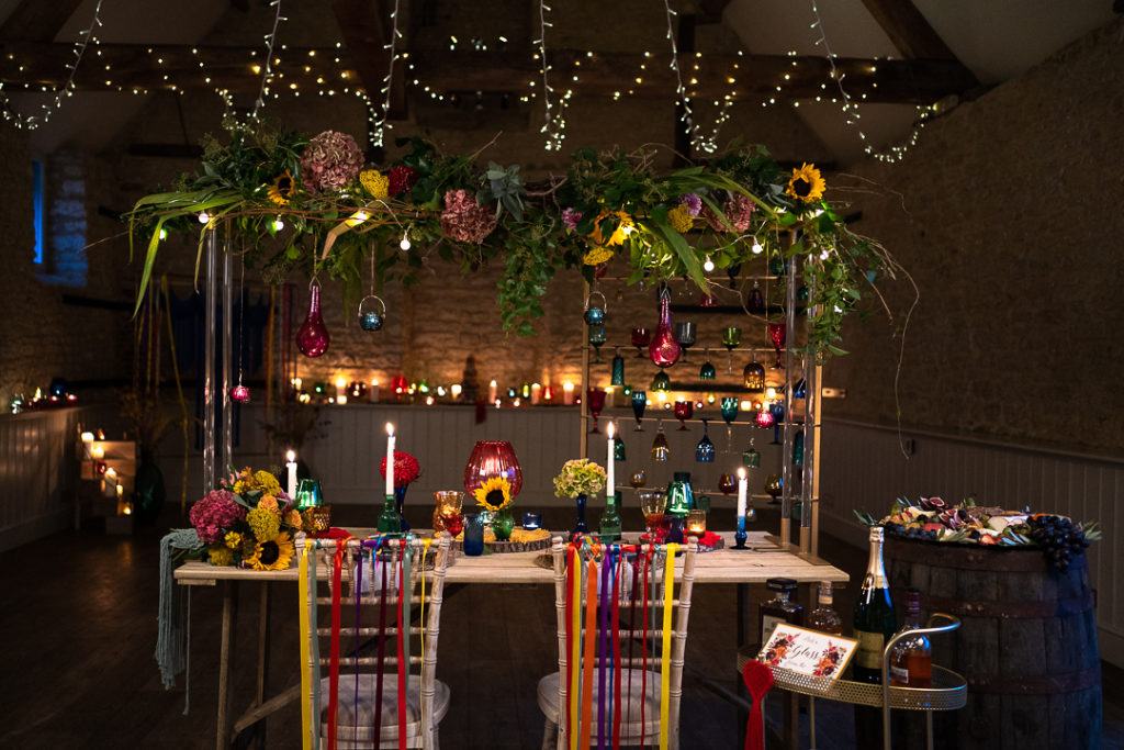 Colour Pop Wedding With Vintage Touches at Wick Farm Bath, Somerset