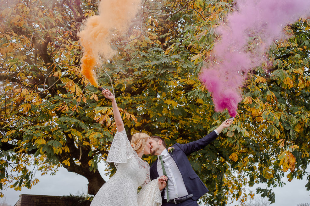 Colour Pop Wedding With Vintage Touches at Wick Farm Bath, Somerset