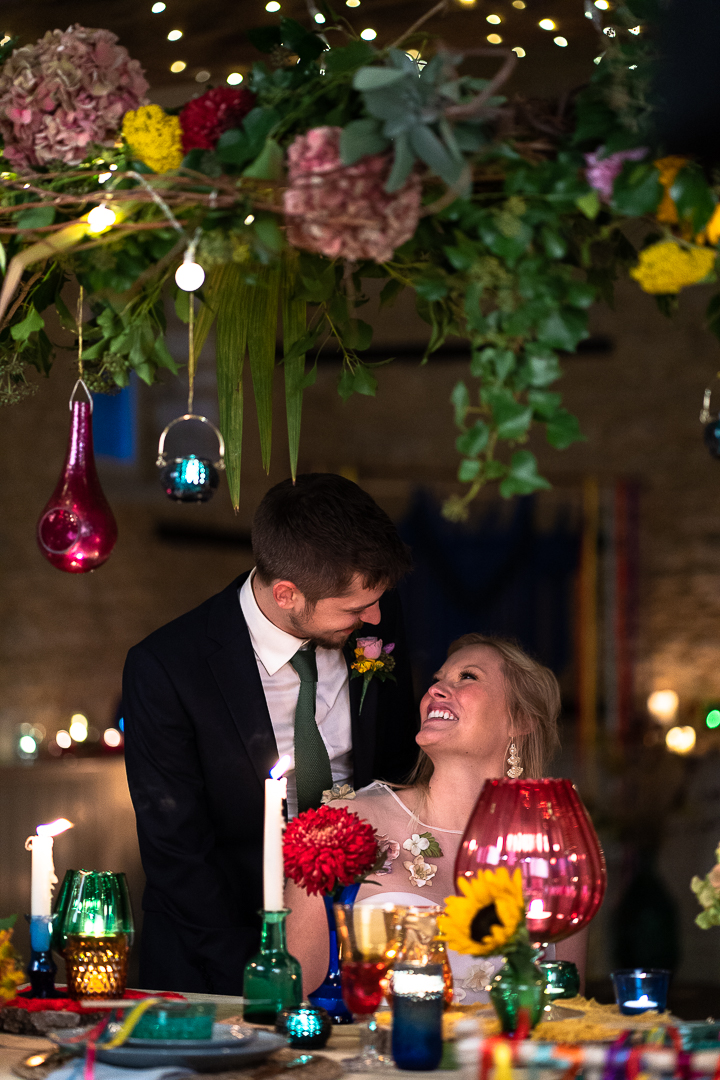 Colour Pop Wedding With Vintage Touches at Wick Farm Bath, Somerset