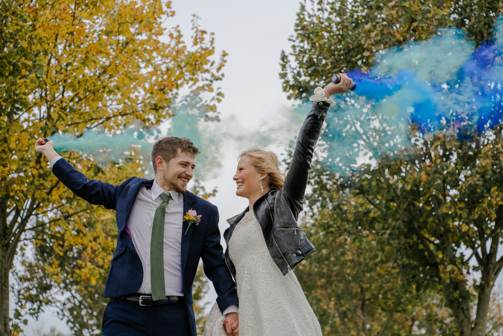 Colour Pop Wedding With Vintage Touches at Wick Farm Bath, Somerset