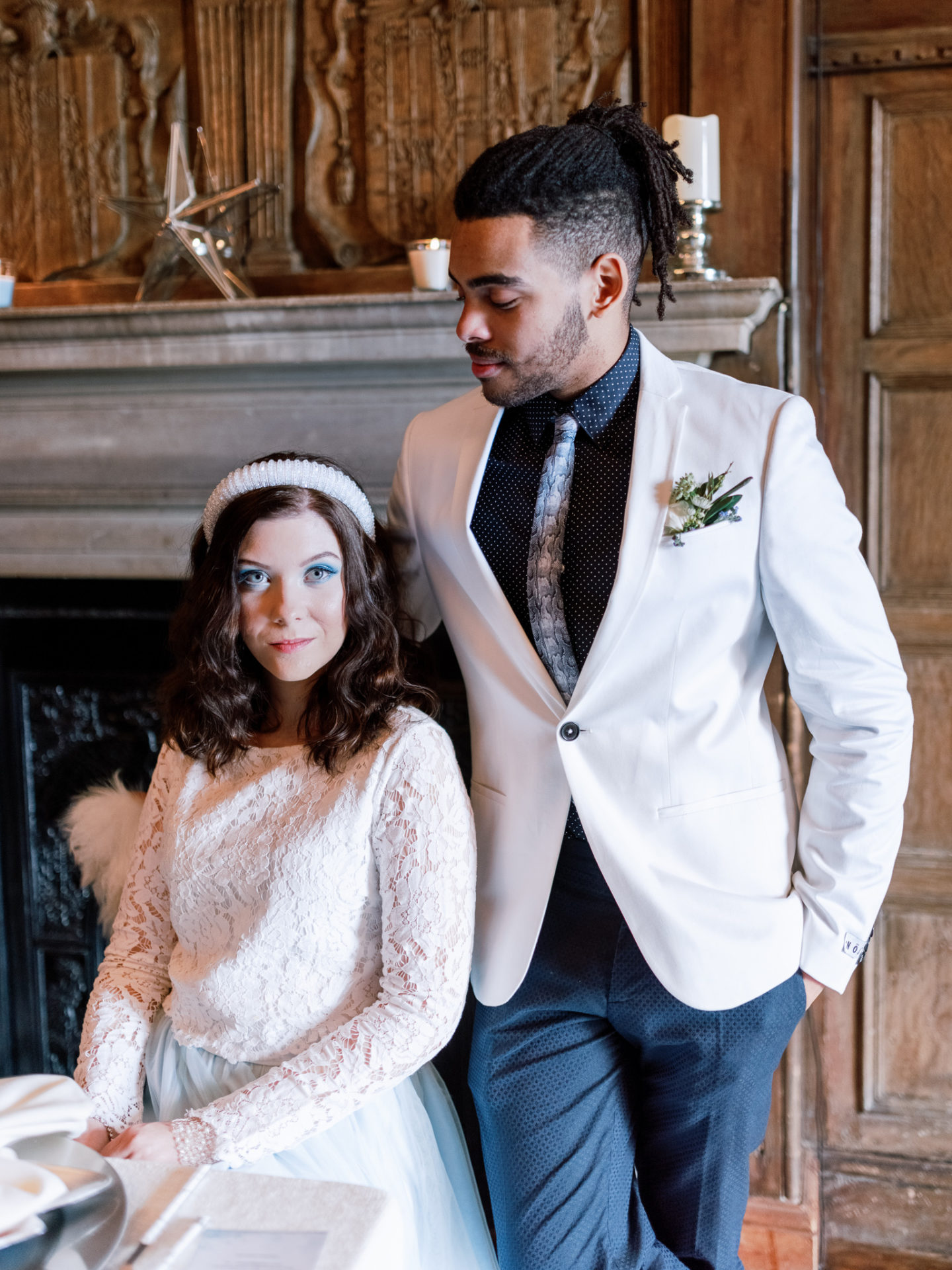 Grown Up Glam Frozen Winter Wedding Inspiration At Pelham House, East Sussex