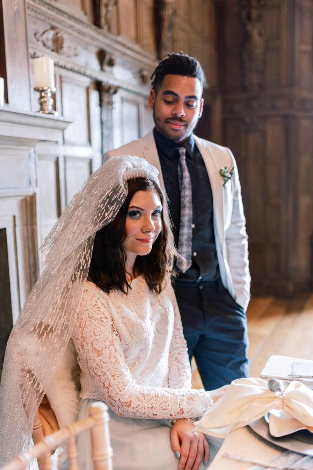 Grown Up Glam Frozen Winter Wedding Inspiration At Pelham House, East Sussex