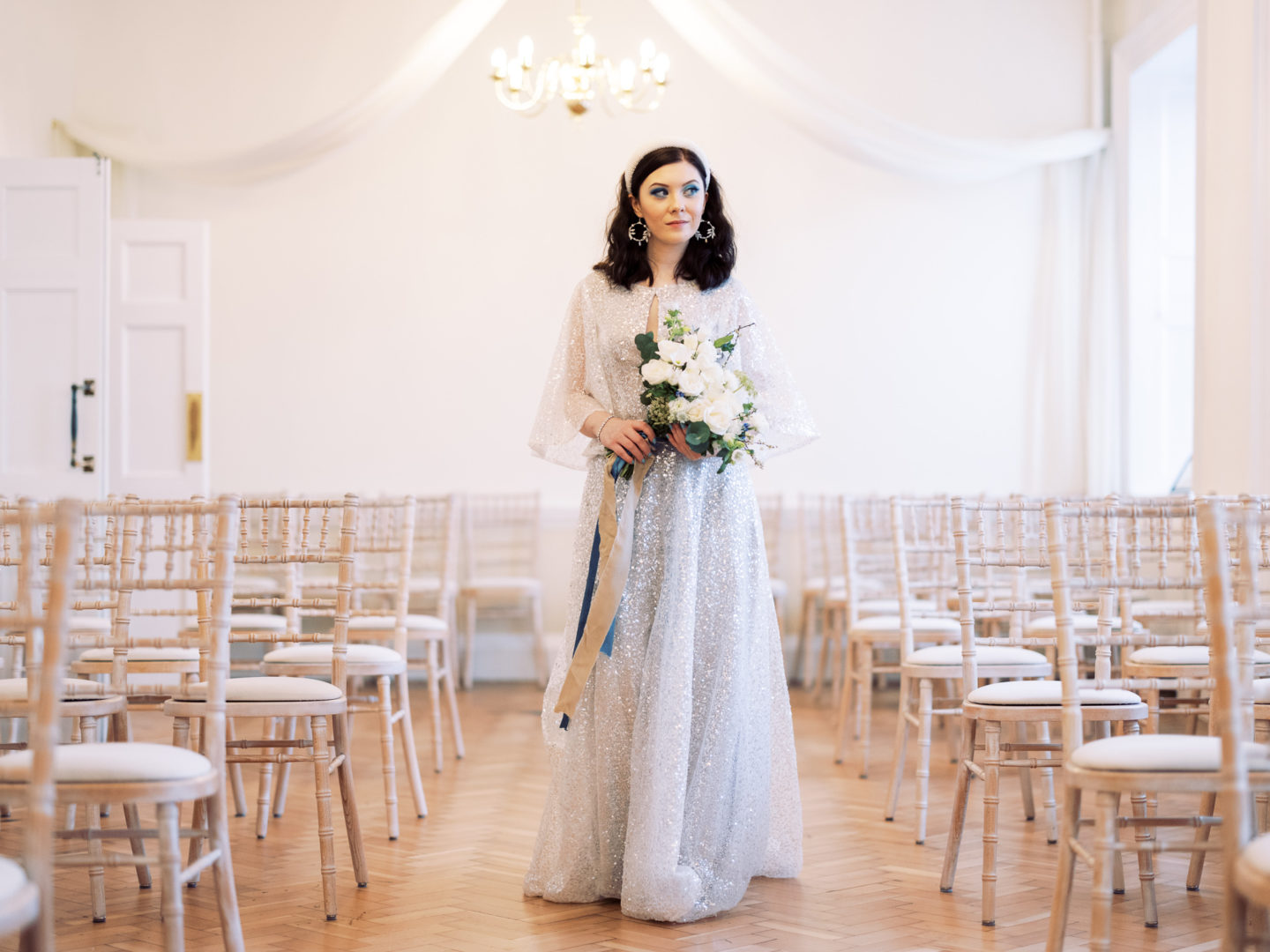 Grown Up Glam Frozen Winter Wedding Inspiration At Pelham House, East Sussex