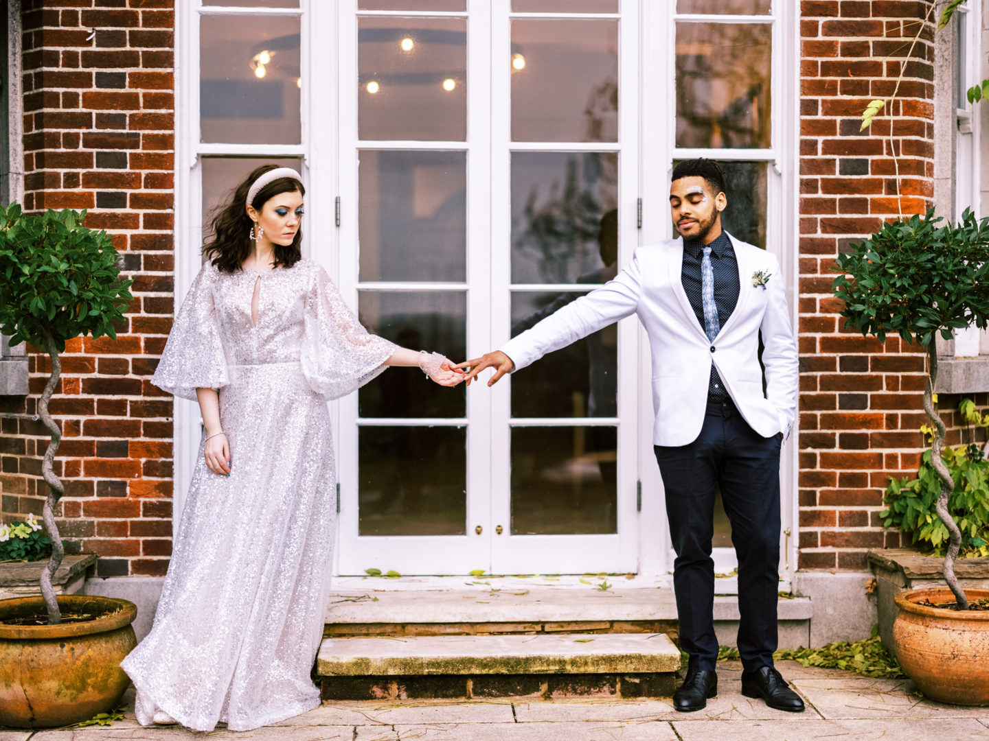 Grown Up Glam Frozen Winter Wedding Inspiration At Pelham House, East Sussex