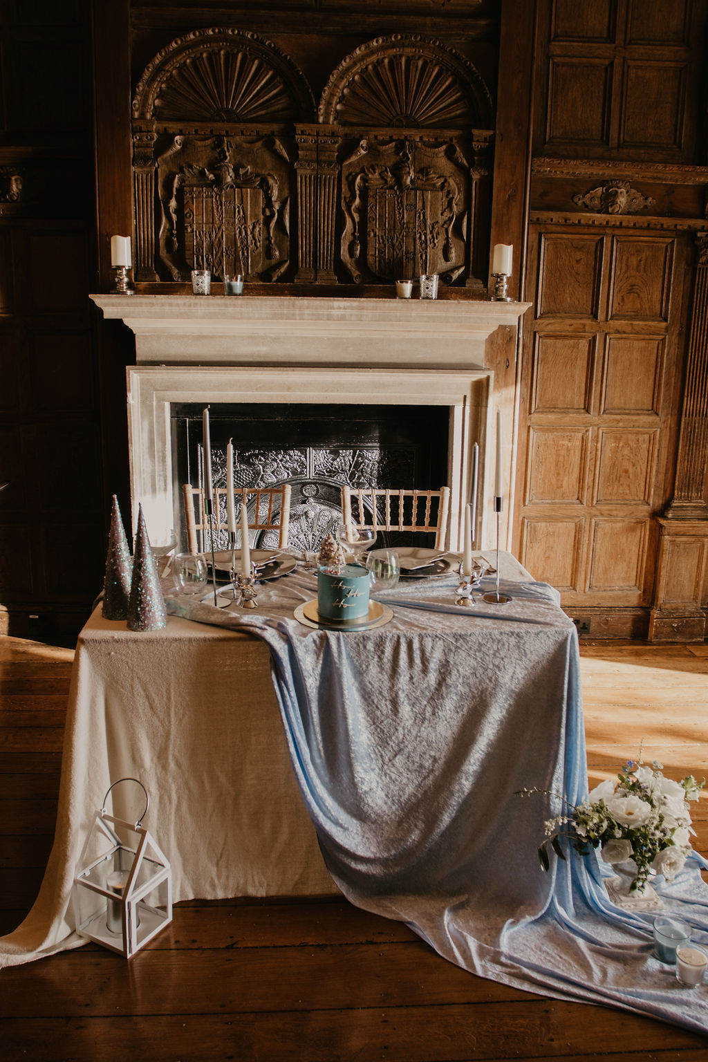 Grown Up Glam Frozen Winter Wedding Inspiration At Pelham House, East Sussex