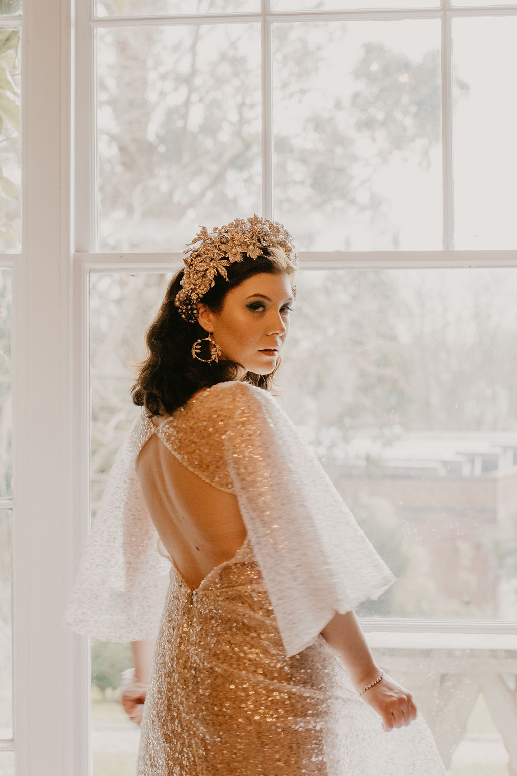 Grown Up Glam Frozen Winter Wedding Inspiration At Pelham House, East Sussex