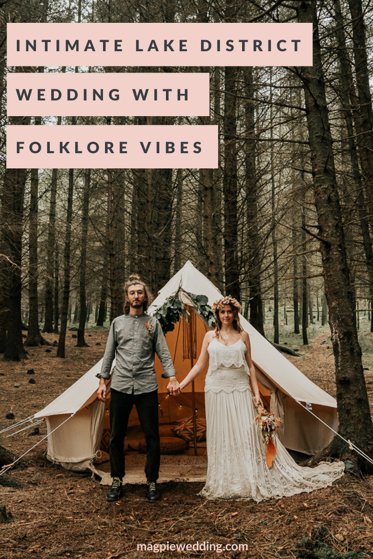 Intimate Lake District Wedding With A Vintage Campervan and Folklore Vibe