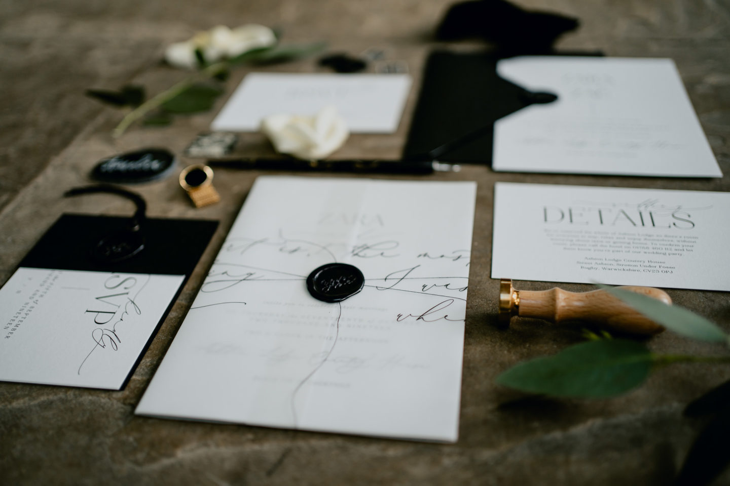 Elegant Black Tie Wedding With Hollywood Glamour At Wadhurst Castle, Kent