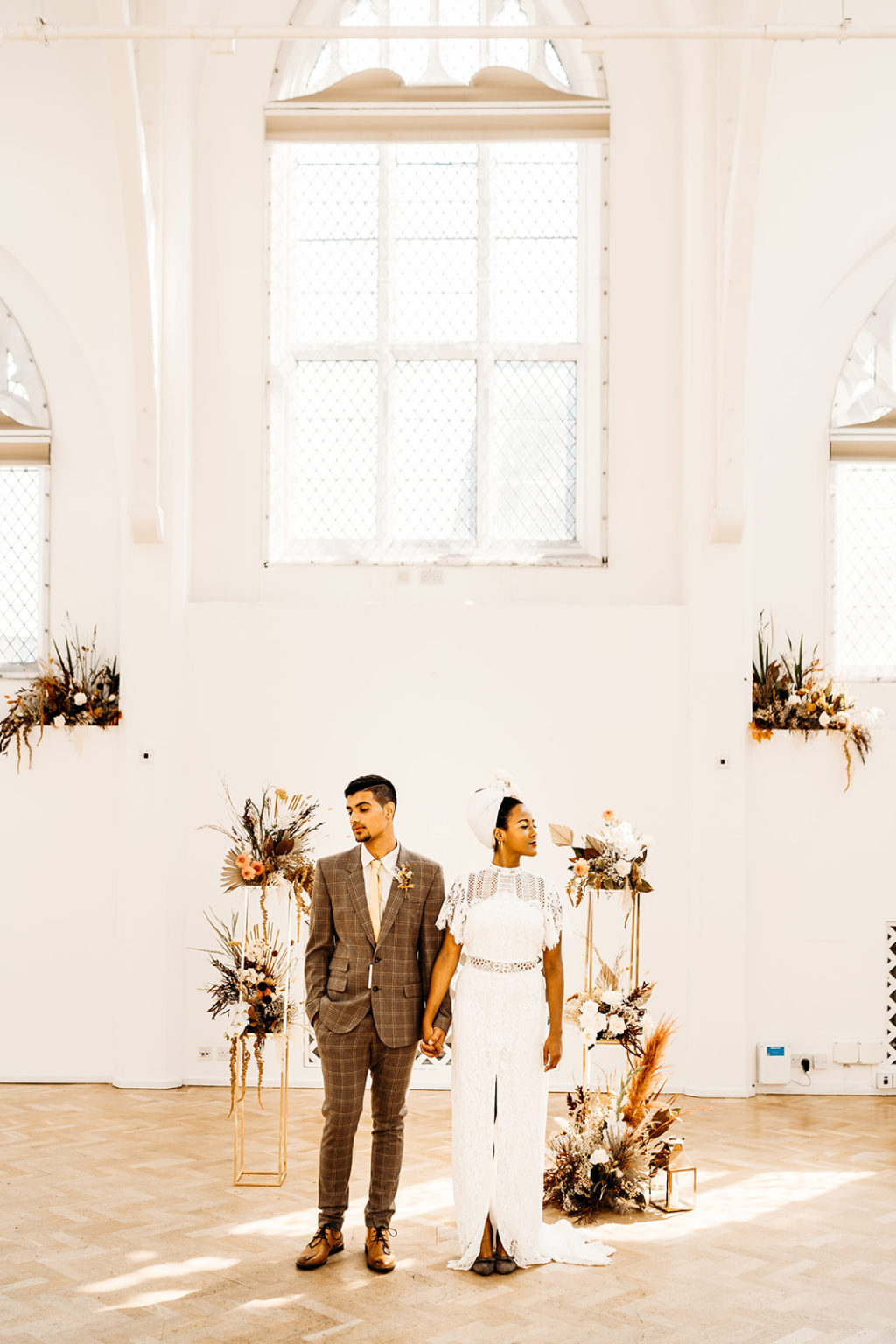 Cool Bride Style With Poppy Perspective Wedding Dress At The Old Library, Birmingham