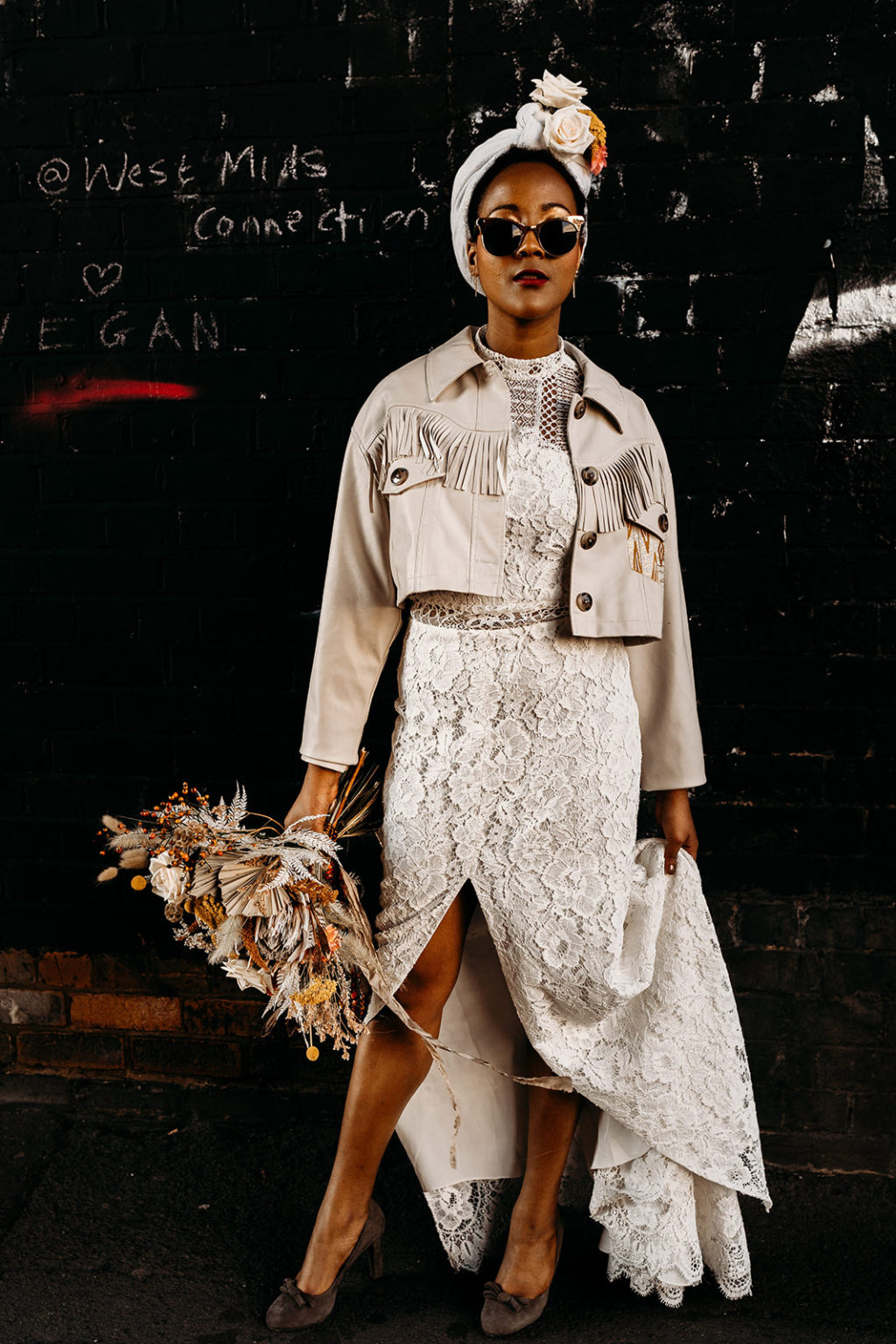  Cool Bride Style With Poppy Perspective Wedding Dress At The Old Library, Birmingham 