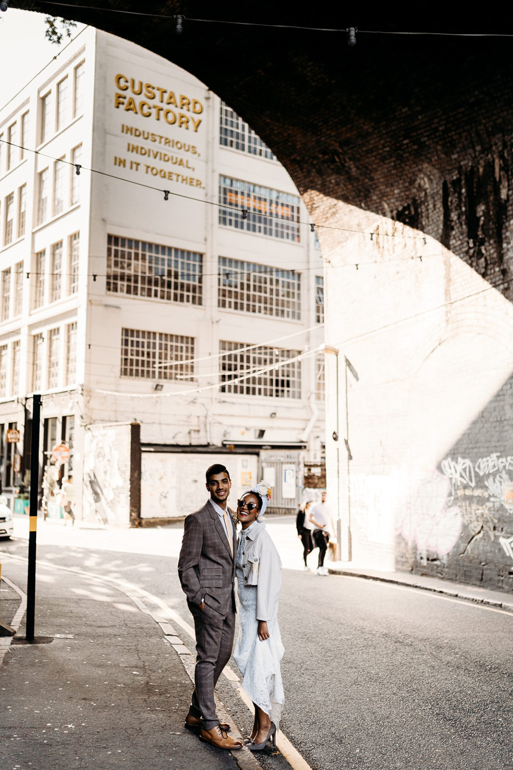 Cool Bride Style With Poppy Perspective Wedding Dress At The Old Library, Birmingham