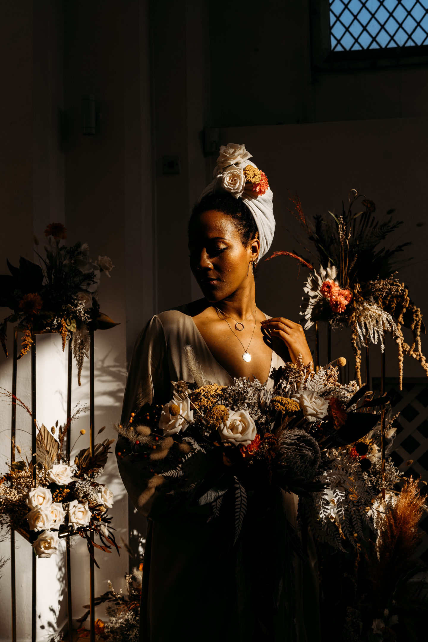 Cool Bride Style With Poppy Perspective Wedding Dress At The Old Library, Birmingham