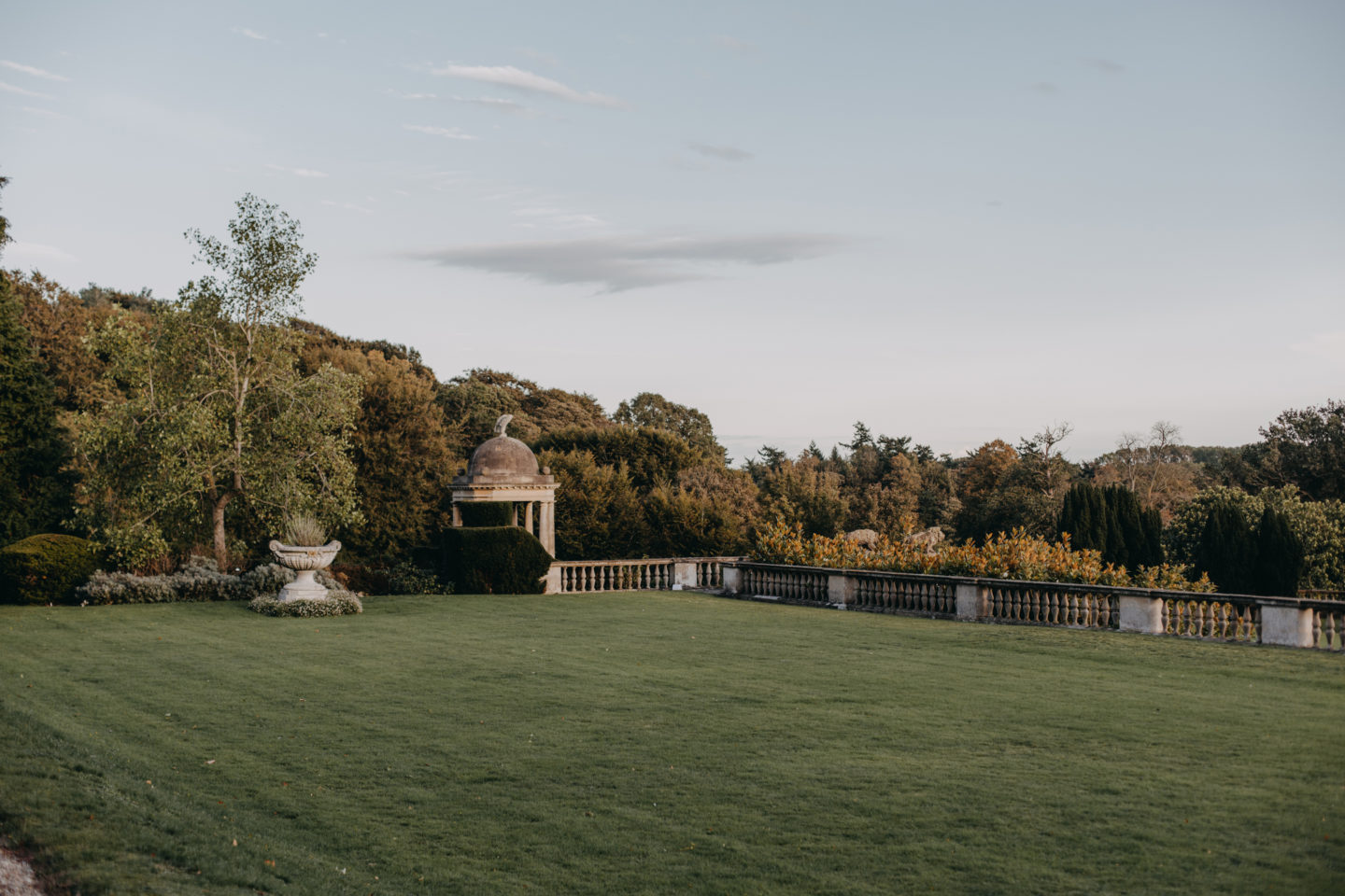 Contemporary Luxe Wedding with Chic Wedding Dress At Sennowe Park, Norfolk