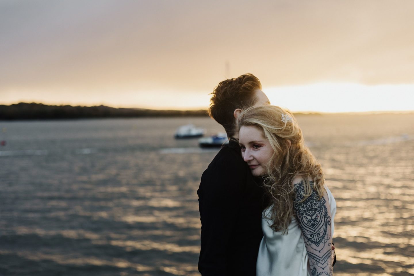 Wild and Free Intimate Elopement At Lake Pier, Dorset