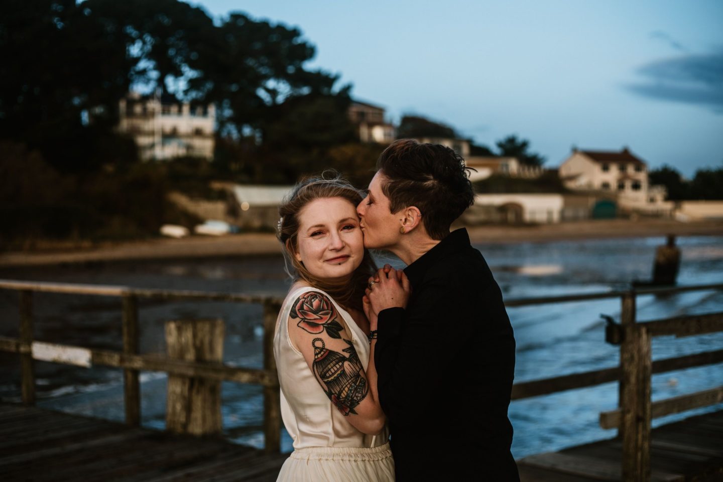 Wild and Free Intimate Elopement At Lake Pier, Dorset