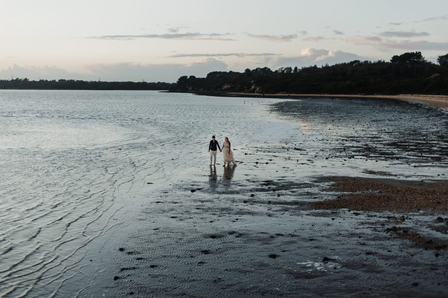 Wild and Free Intimate Elopement At Lake Pier, Dorset