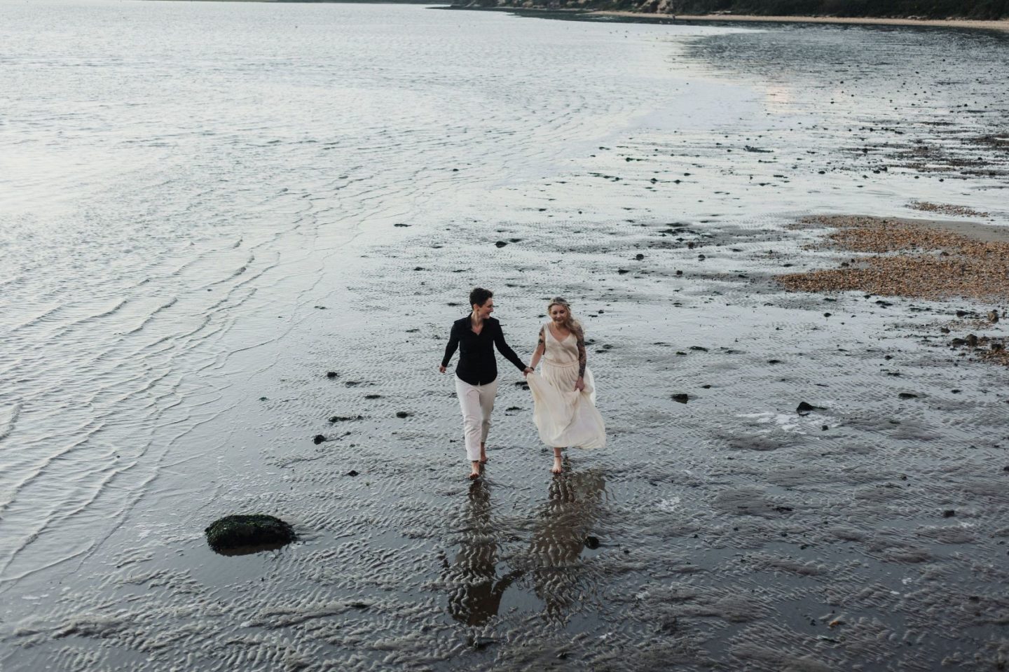 Wild and Free Intimate Elopement At Lake Pier, Dorset