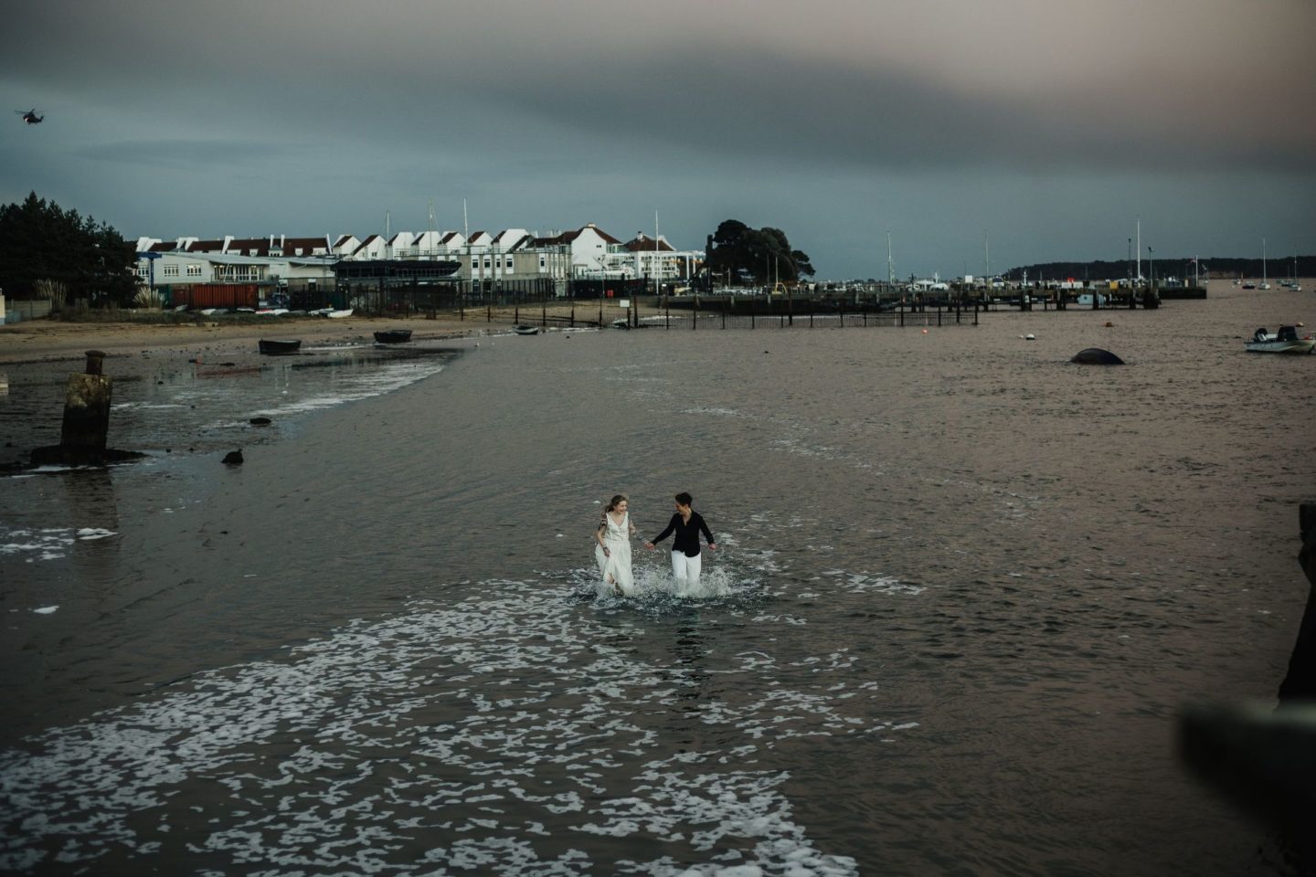 Wild and Free Intimate Elopement At Lake Pier, Dorset