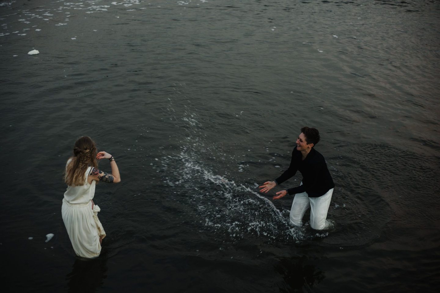 Wild and Free Intimate Elopement At Lake Pier, Dorset