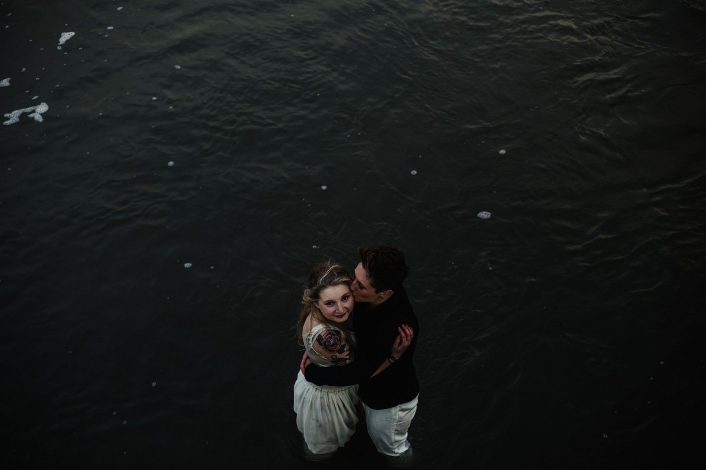 Wild and Free Intimate Elopement At Lake Pier, Dorset
