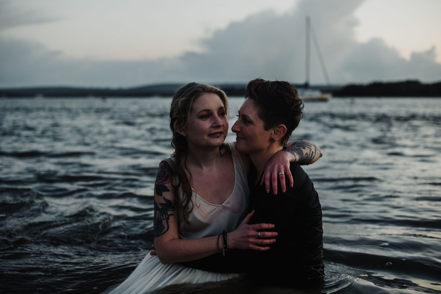 Wild and Free Intimate Elopement At Lake Pier, Dorset