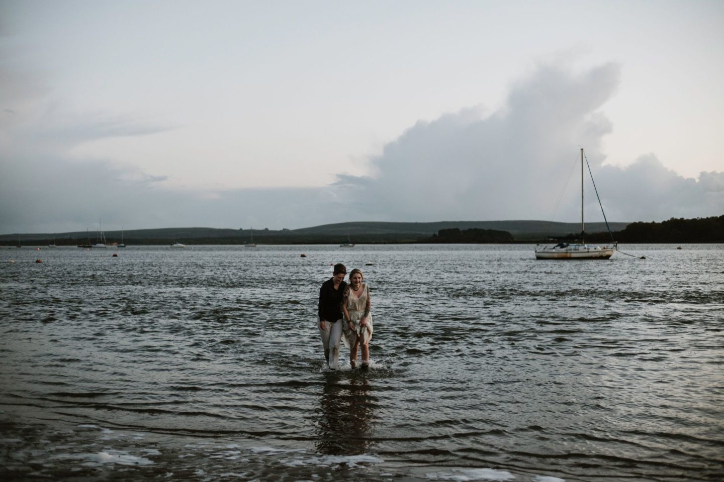 Wild and Free Intimate Elopement At Lake Pier, Dorset