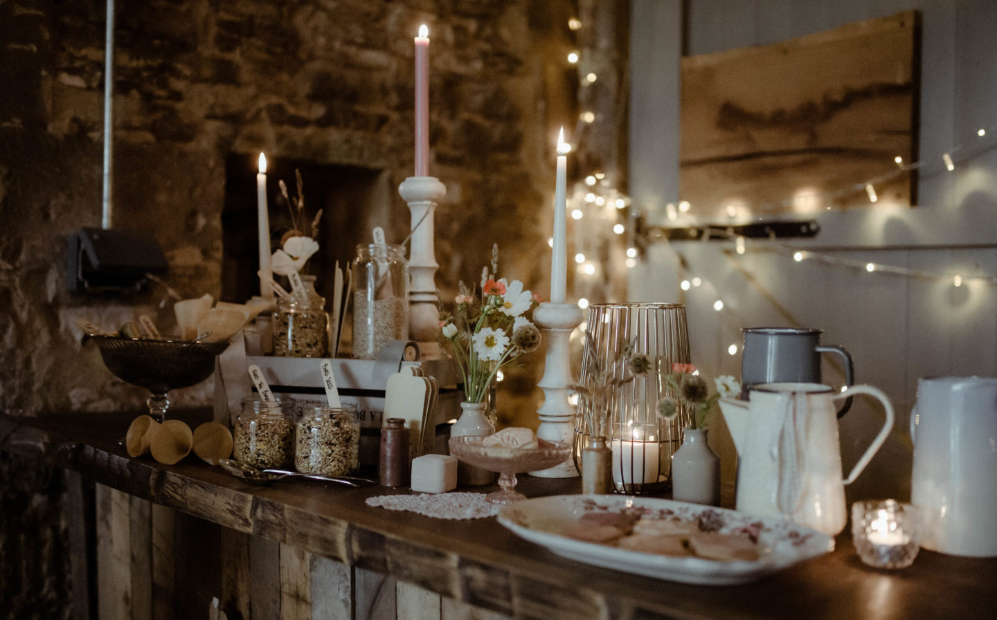 Micro Wedding With Pink Floral Wedding Dress At Manor Farm, Bristol